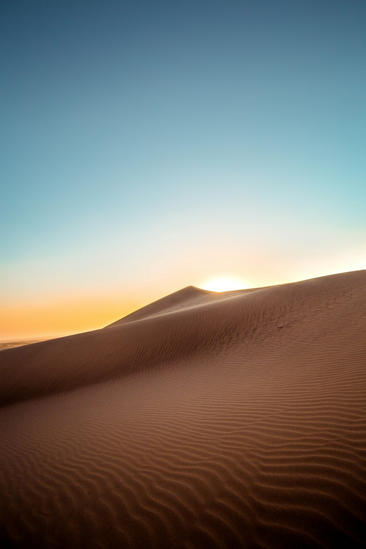 Dunes du Sahara au crépuscule